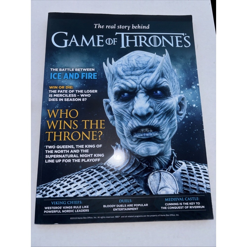HBO Game Of Thrones Magazine Real Story Behind The Battle Between Ice & Fire